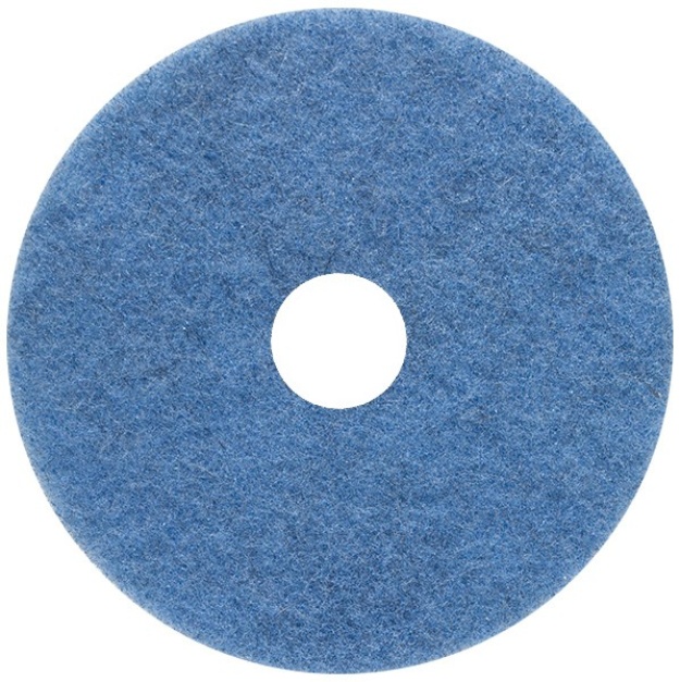 24'' Medium Blue Natural Hair UHS Floor Burnishing Pads Cs/5