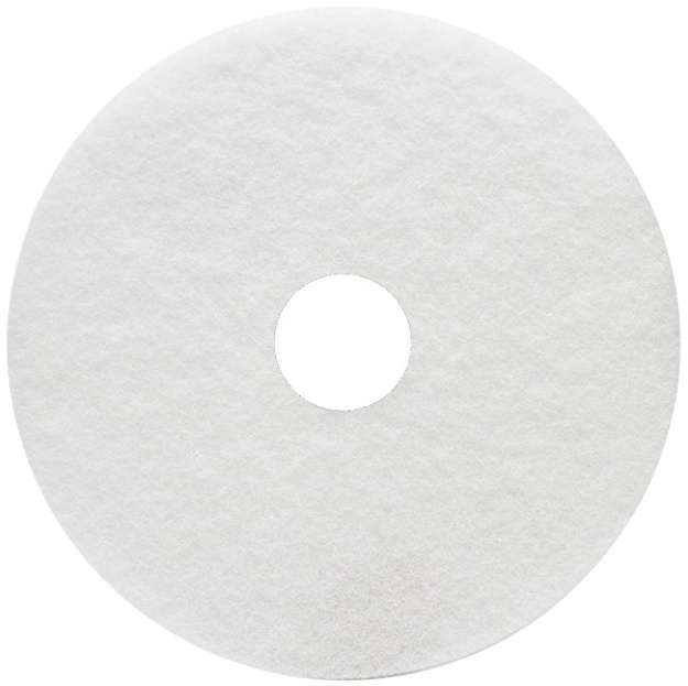 16'' White Floor Polishing Pads Cs/5