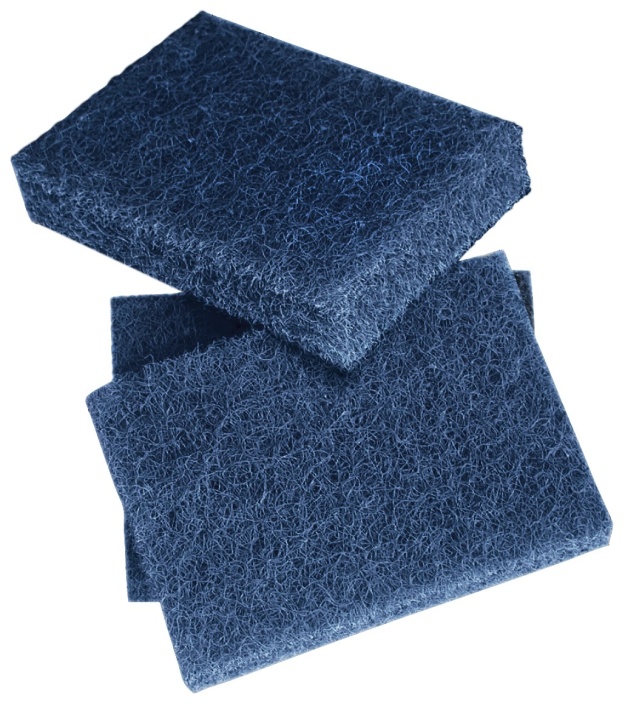 Tampon à Récurer Bleu pour Poêlons et Casseroles 3-1/2
