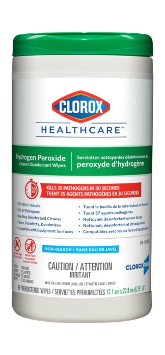 Hydrogene Peroxide Desinfecting Wipes CS/6x96CT.