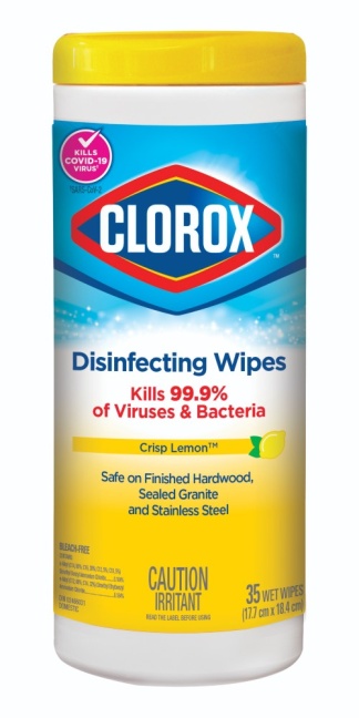Disinfecting Wipes Lemon Scent CS/12x35CT.
